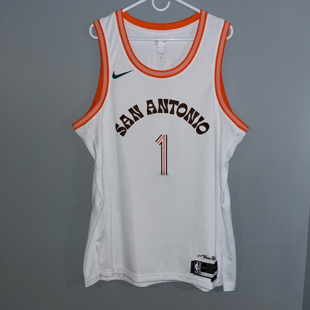 San Antonio Spurs Victor Wembanyama Authentic Nike Swingman City Edition Jersey - Picture 2 of 9
